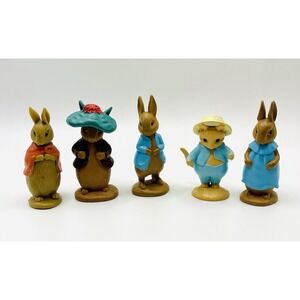 FW & Co BEATRIX POTTER Lot of 5 PVC Peter Rabbit Figures